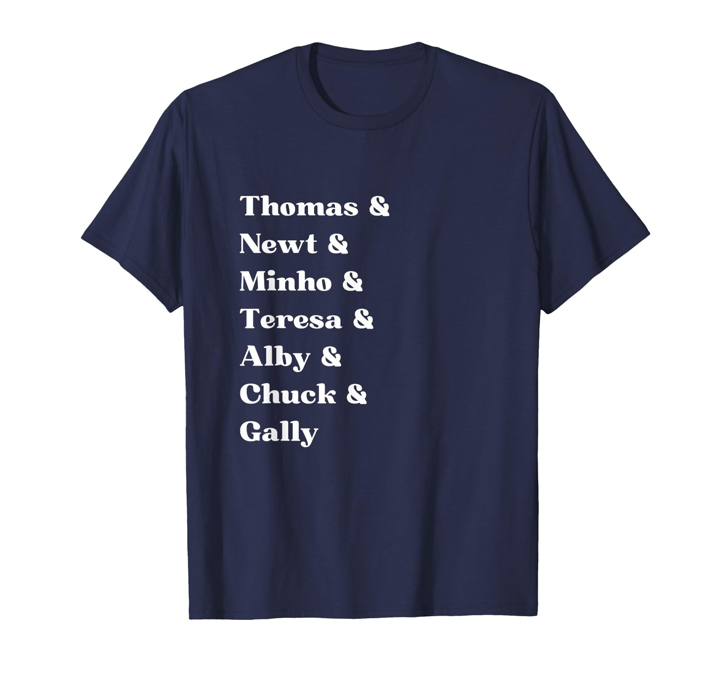 Minimalist Character Names The Maze Runner Fantasy Reader T-Shirt