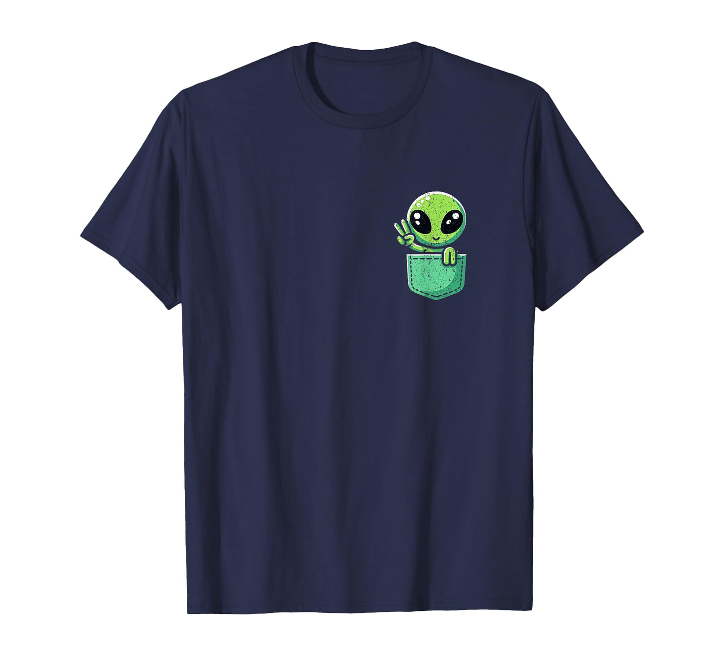 Cute Little Alien In Pocket Universe UFO Baby Monster T-Shirt