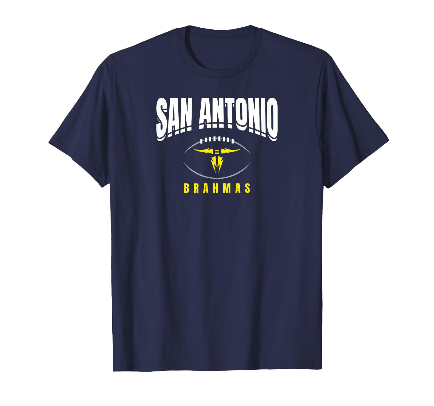 San Antonio Brahmas: Football Outline T-Shirt