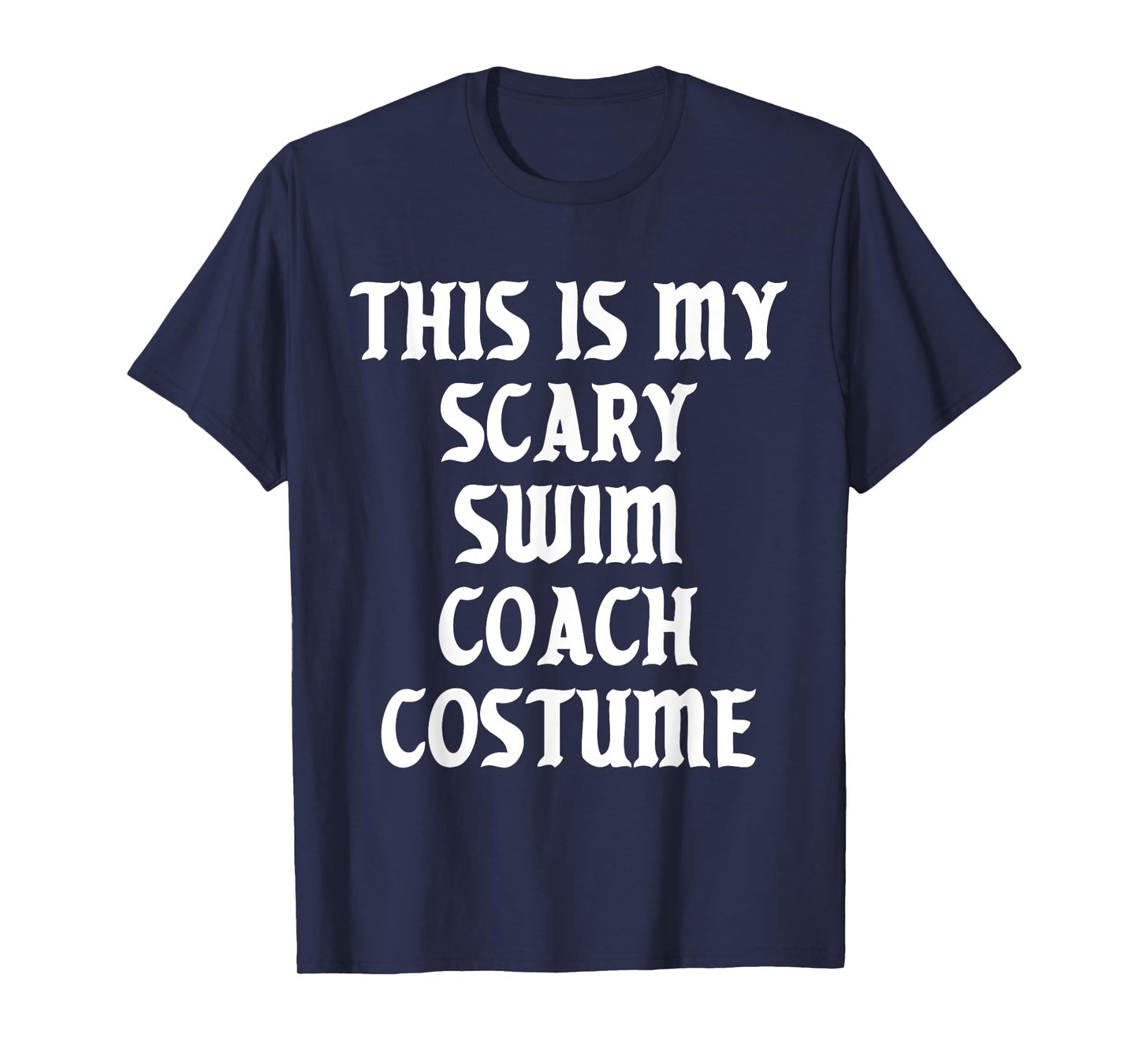 Scary Swim Coach Costume Trainer Sports Halloween Spooky T-Shirt