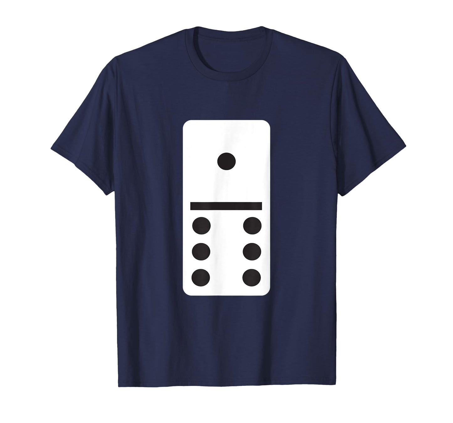 One Six Dominoes T-Shirt - Halloween Costume Domino Game T-Shirt