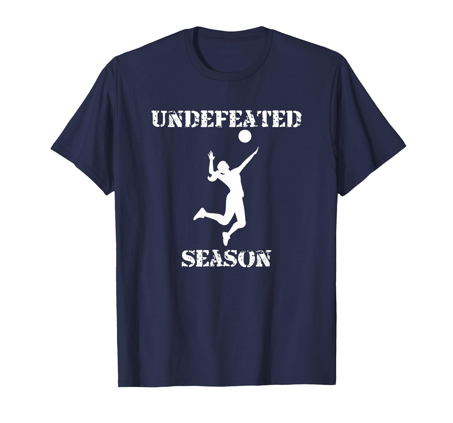 Undefeated Season Volleyball Player Team Sports T-Shirt