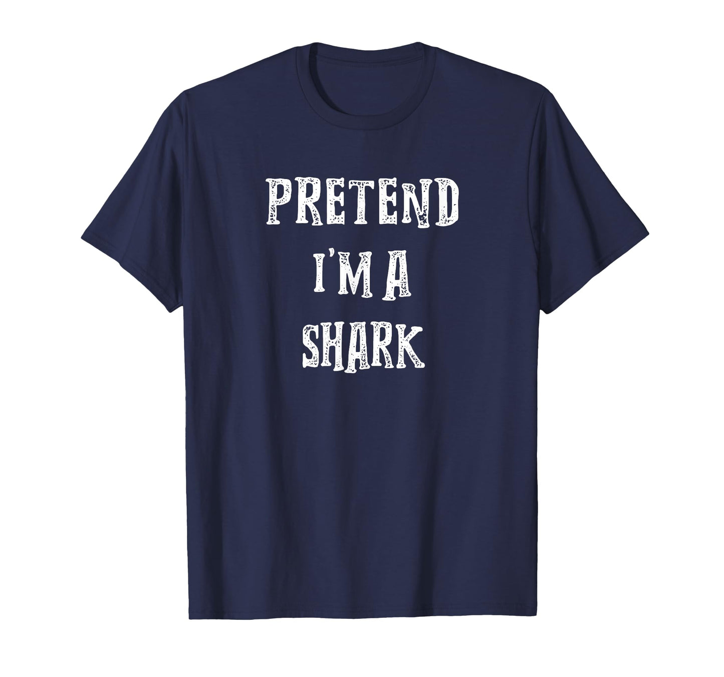 Pretend I'm A Shark Halloween Costume Couples Matching T-Shirt