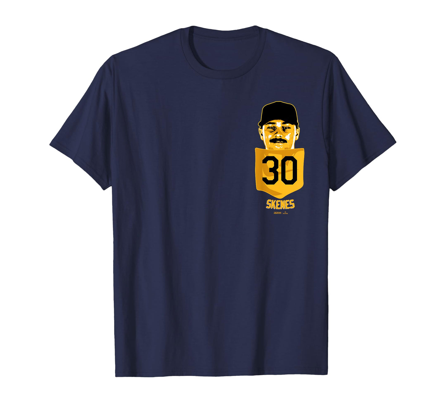 Paul Skenes Pittsburgh Baseball Pocket Tee MLBPA T-Shirt