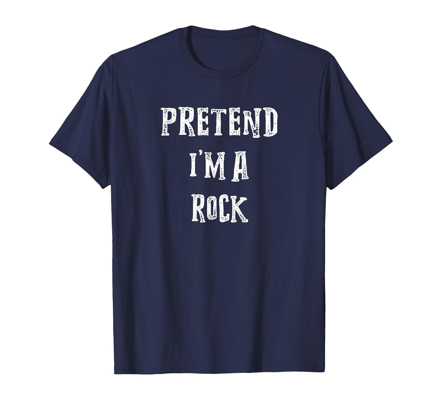 Pretend I'm A Rock Halloween Costume Couples Matching T-Shirt