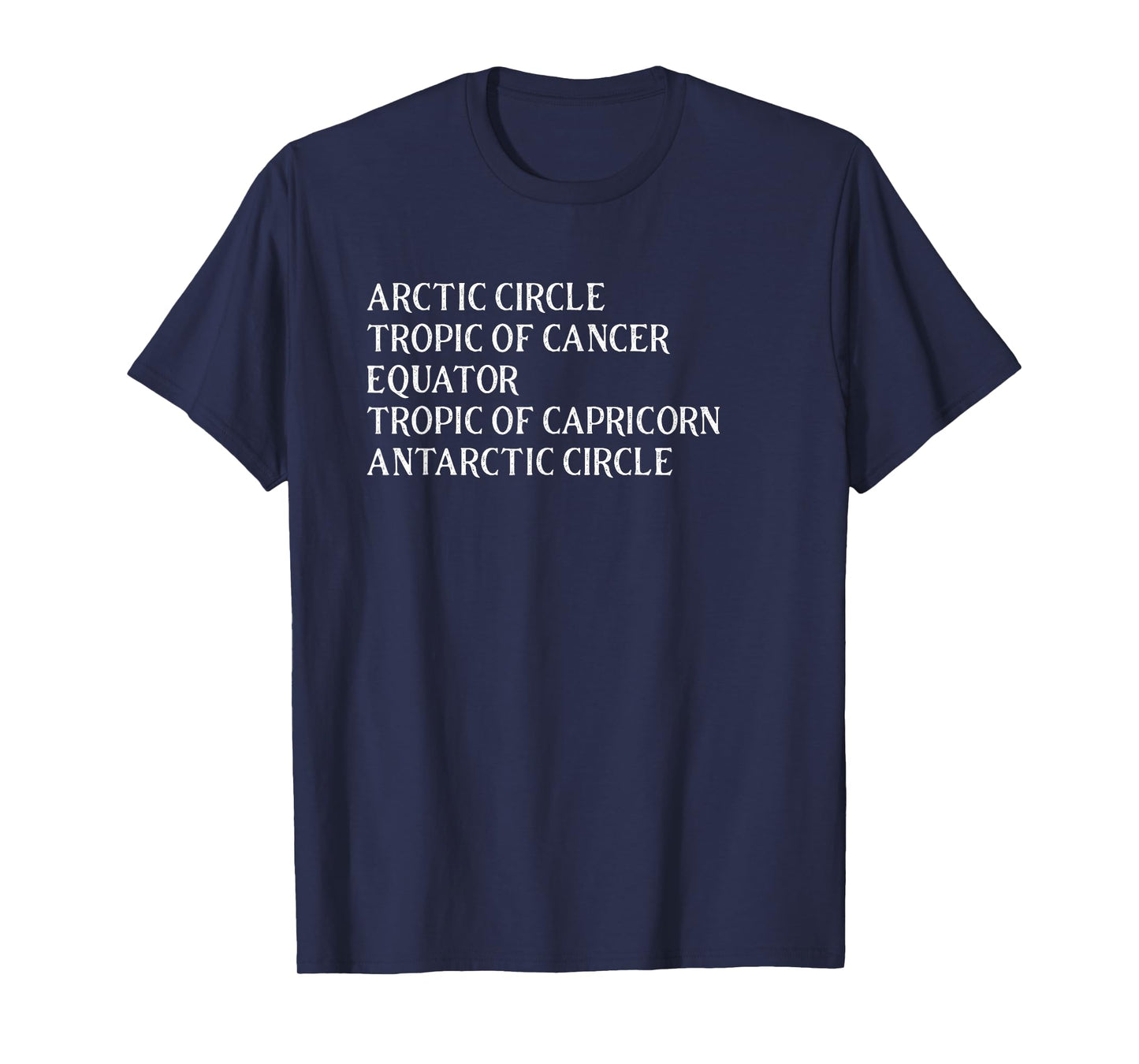 Geography Class Circle of Latitude Lines Equator Reference T-Shirt