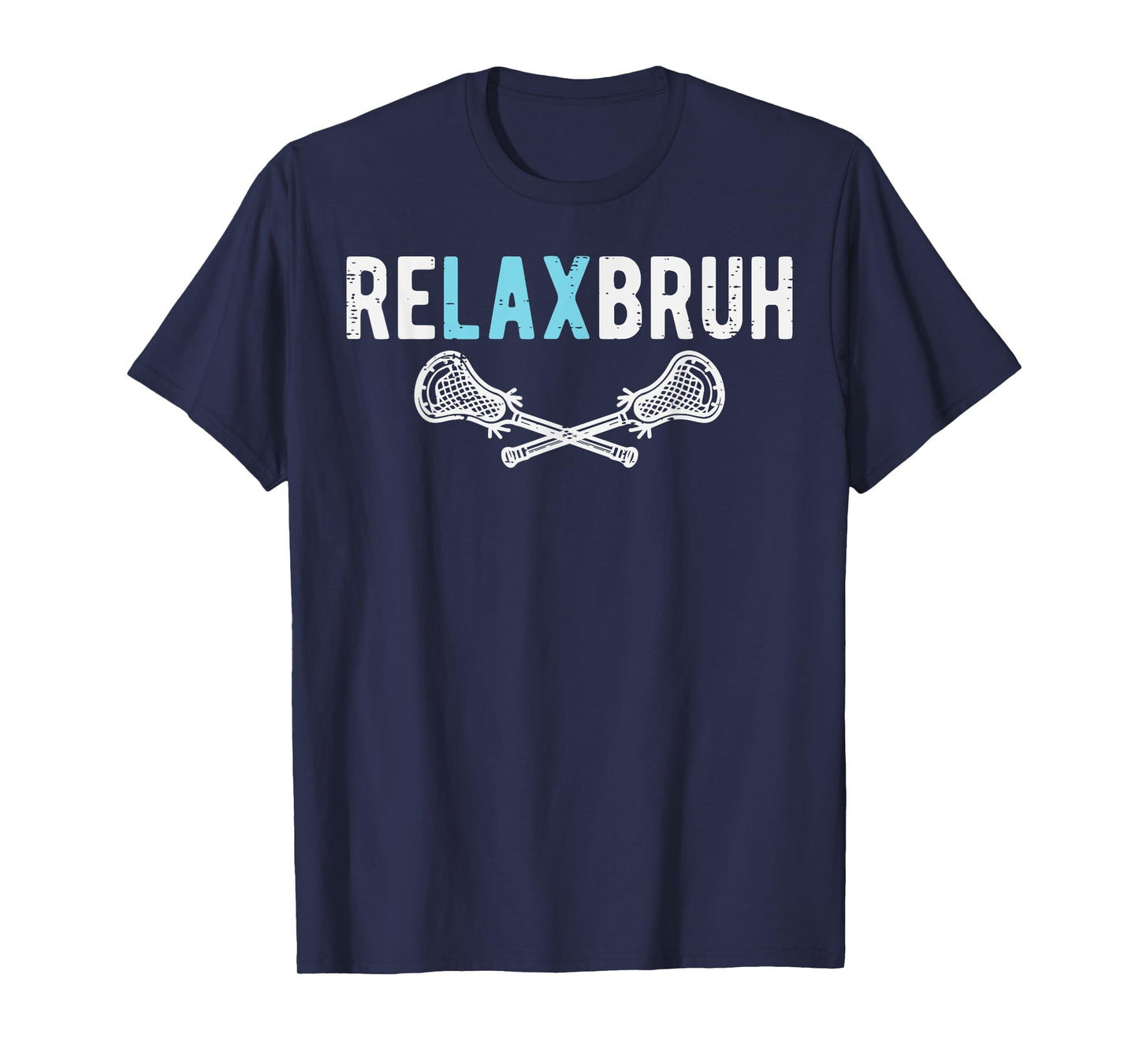 Lacrosse Re Lax Relax Bruh Funny Humor Joke Boys Kids Men T-Shirt