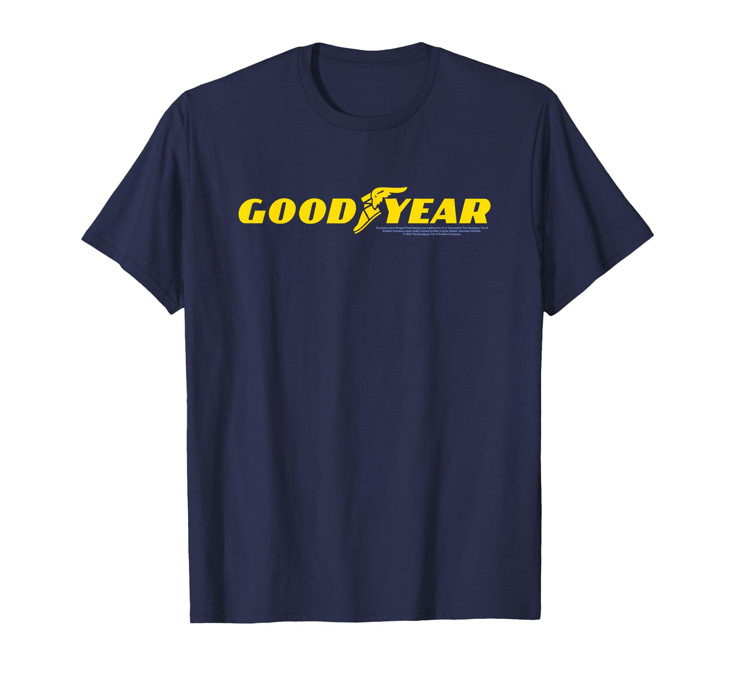 Goodyear Official Yellow Text Logo T-Shirt
