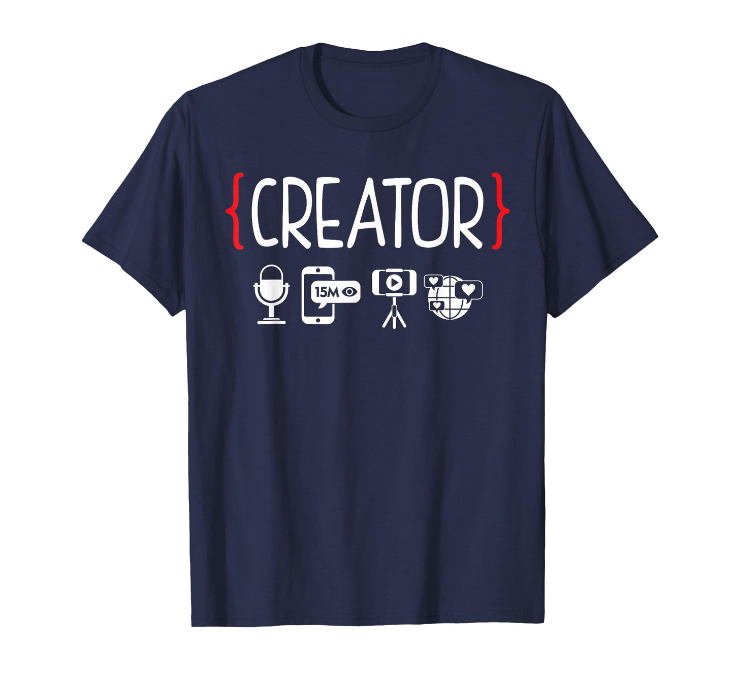 Content Creator blogger vlogger influencer Creator Podcast T-Shirt