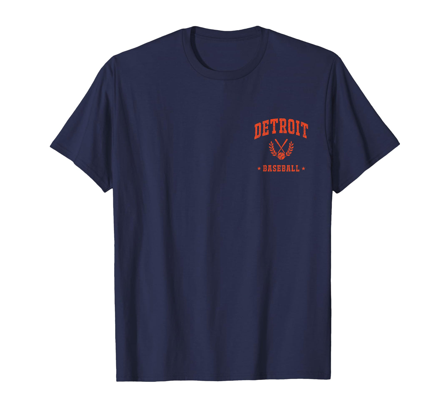 Detroit Baseball Vintage Gameday Retro Baseball Lover T-Shirt