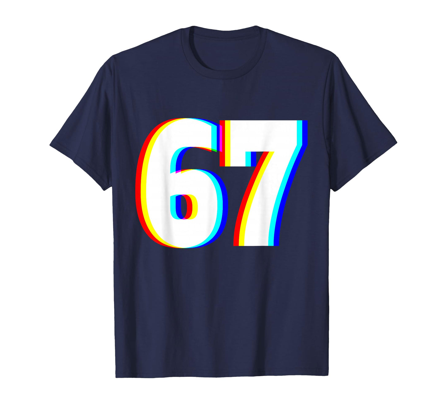 Six Seven 6 7 EDM Optical Illusion T-Shirt