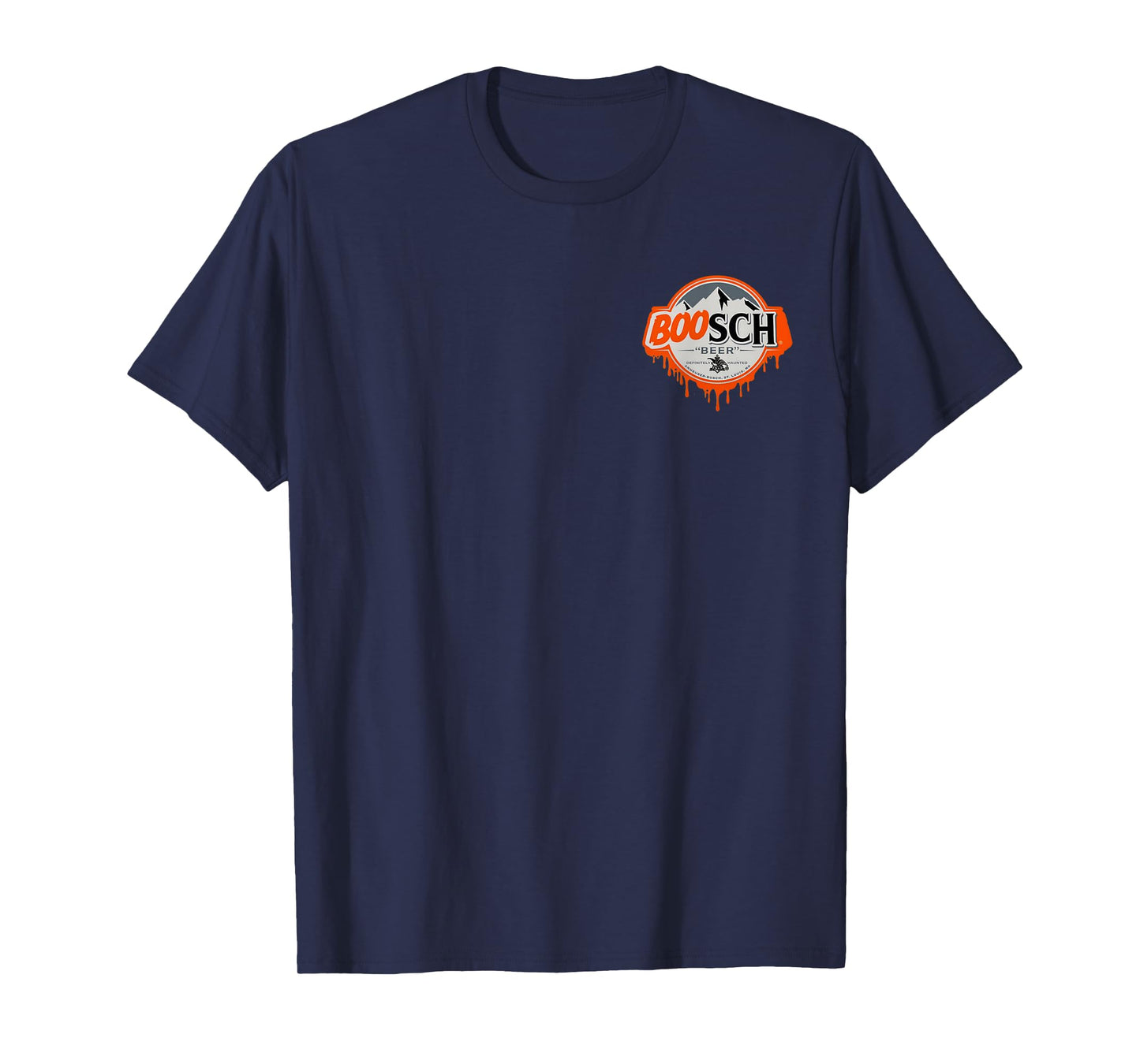 Boo Ghost Halloween Beer Drinking Spooky Season 2 Sided T-Shirt