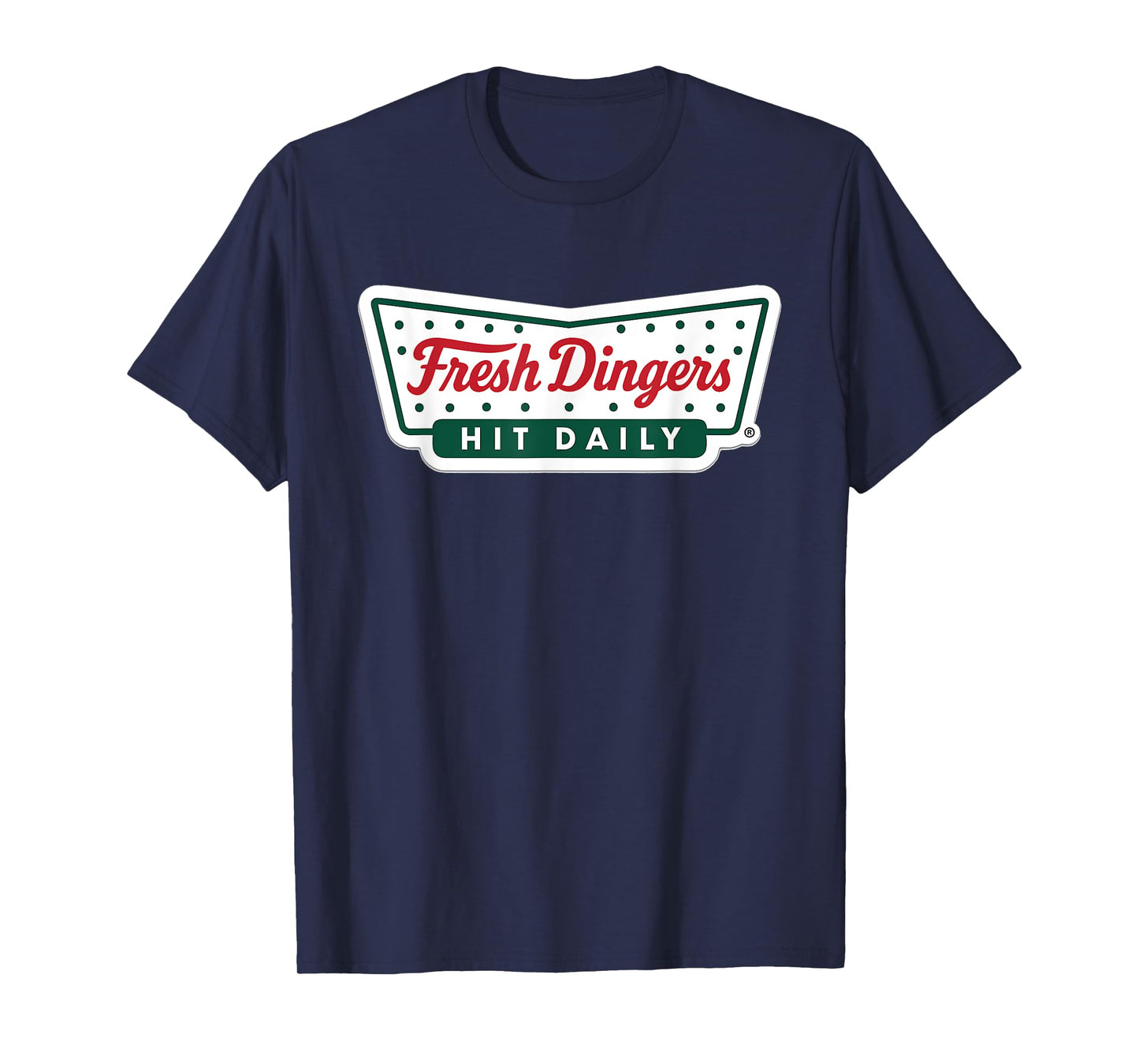 Baseball Fresh Dingers Retro Logo Hit Daily Parody T-Shirt