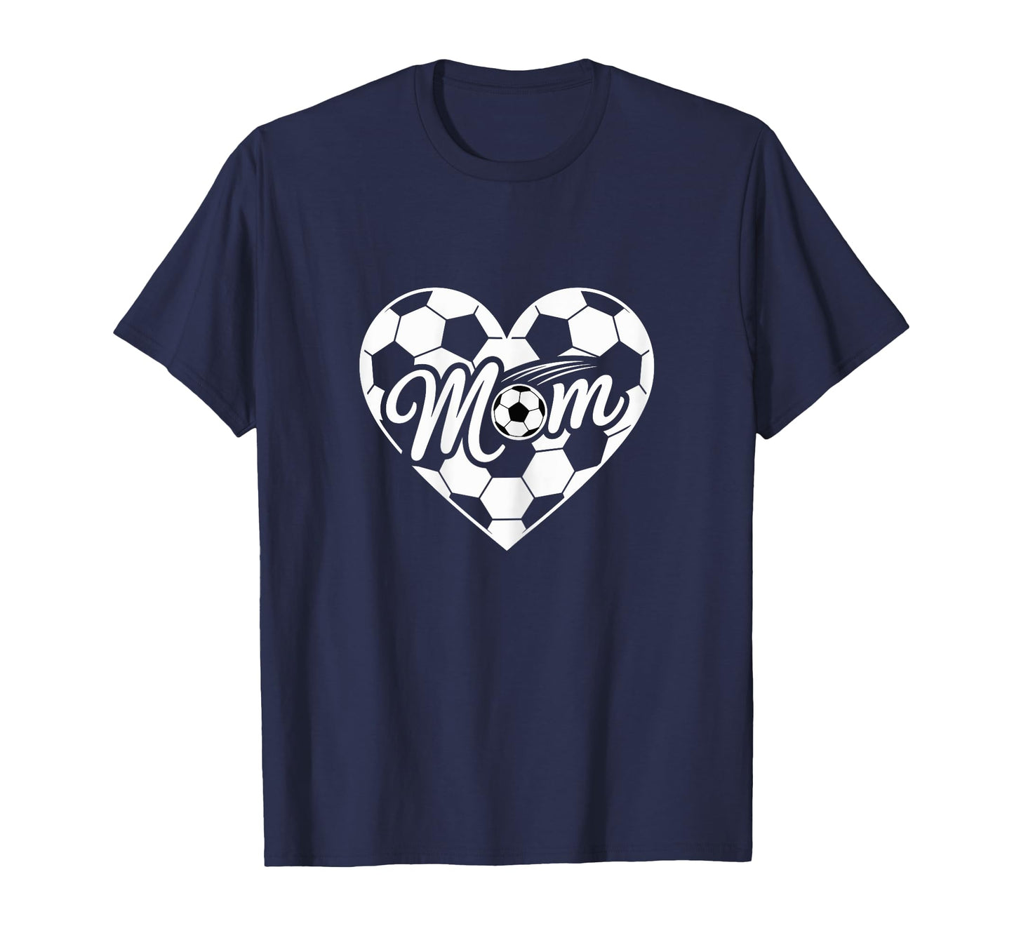 Game Day Team Sports Heart Mothers Day Soccer Mom Women T-Shirt