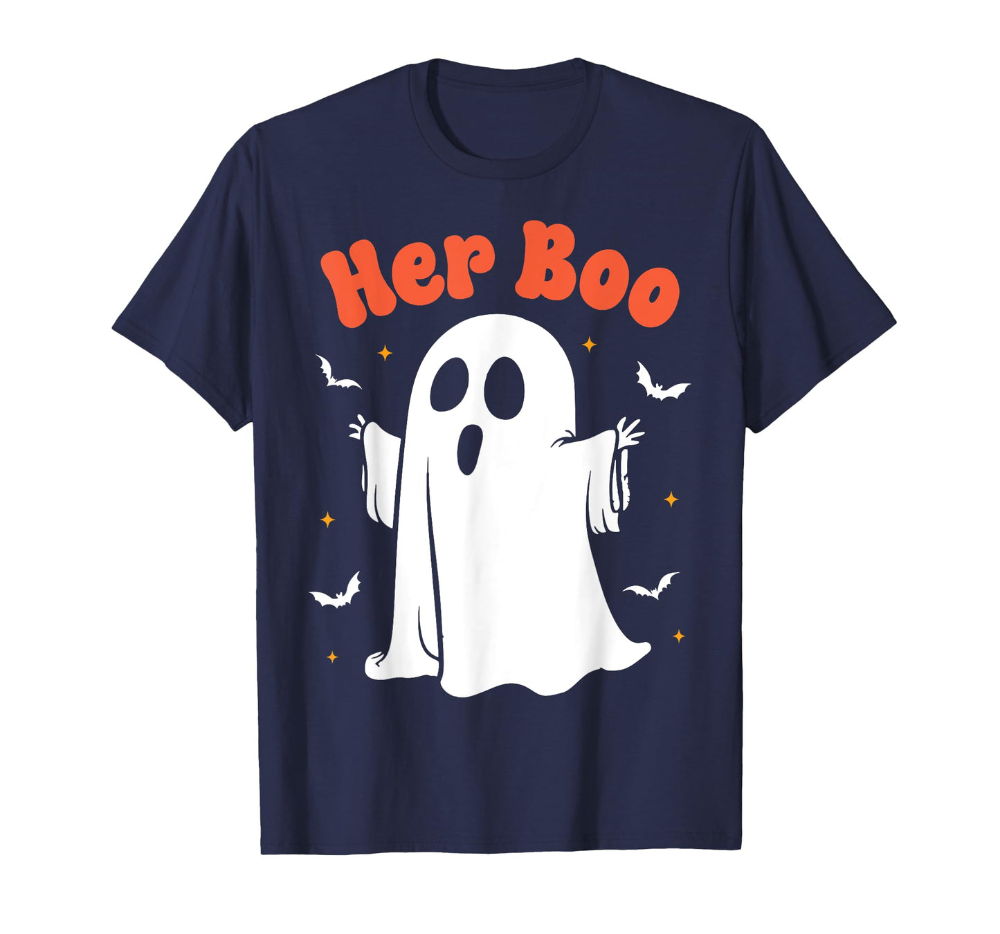 Her Boo & His Boo Funny Matching Halloween Pajama Couples T-Shirt