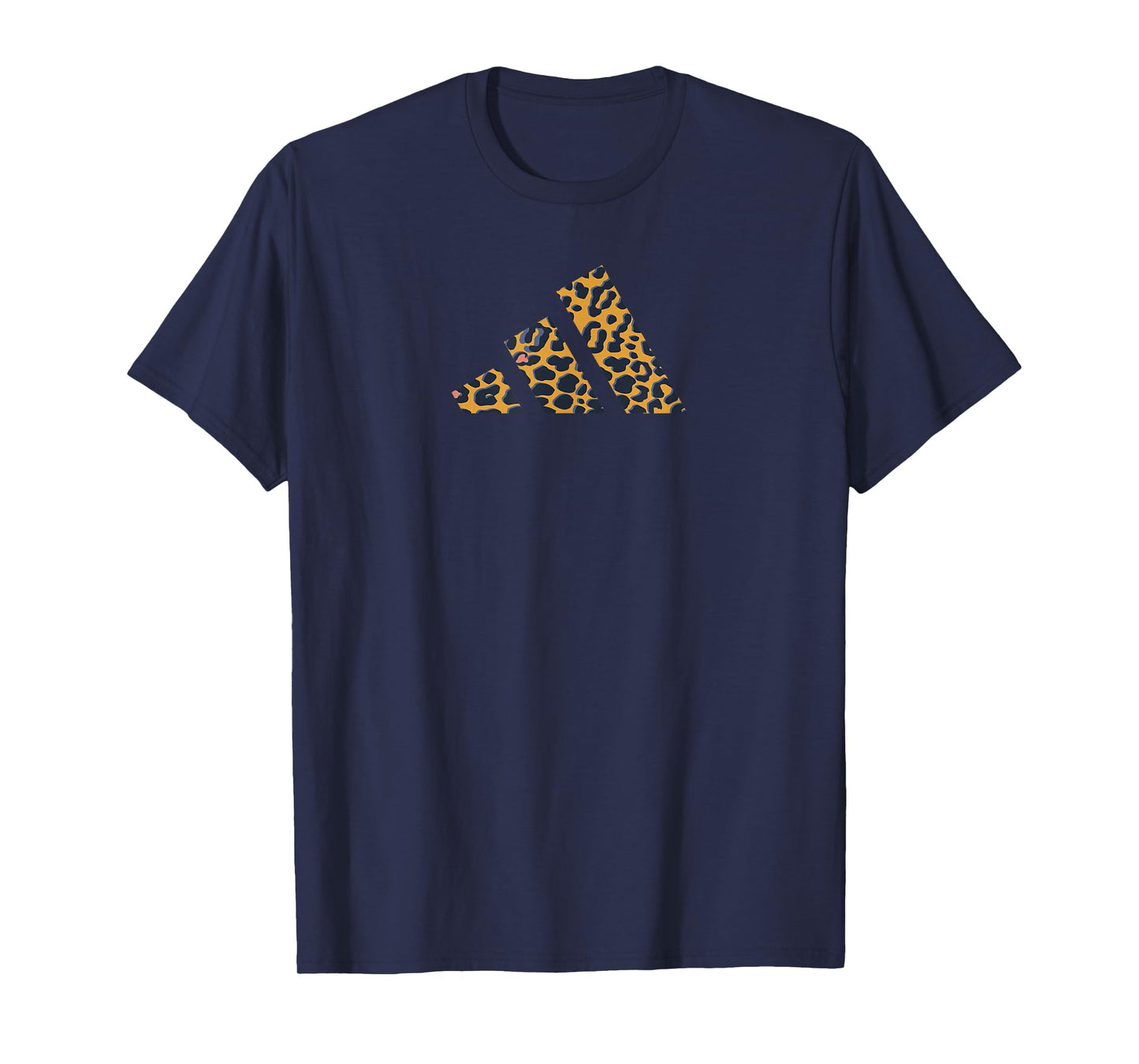Adidas Leopard Print Three Stripes Graphic T-Shirt