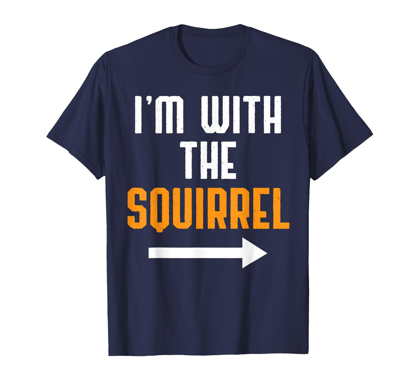 I'm With The Squirrel Costume Funny Halloween Couple T-Shirt