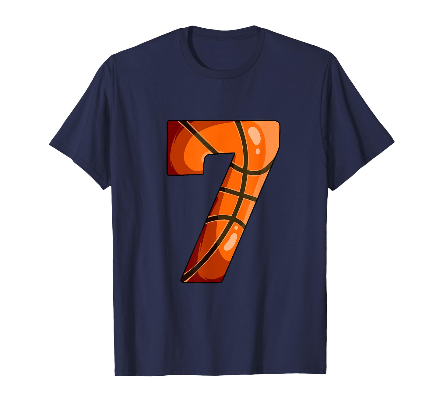 7th Birthday Basketball T-Shirt