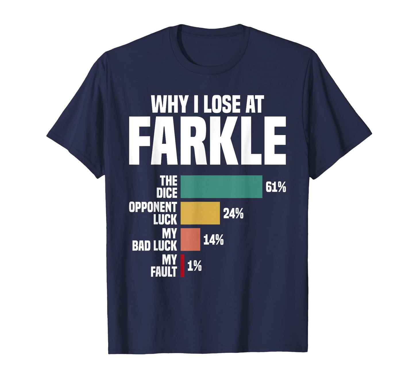 Farkle Player Tournament Queen Player Dice Farkle Dice Game T-Shirt