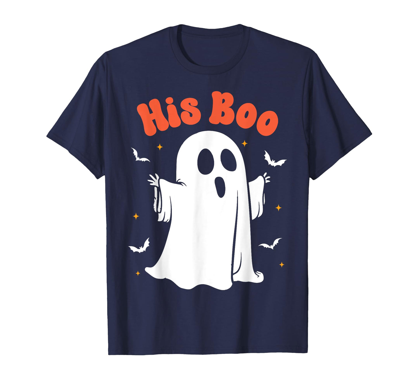 Her Boo & His Boo Funny Matching Halloween Pajama Couples T-Shirt