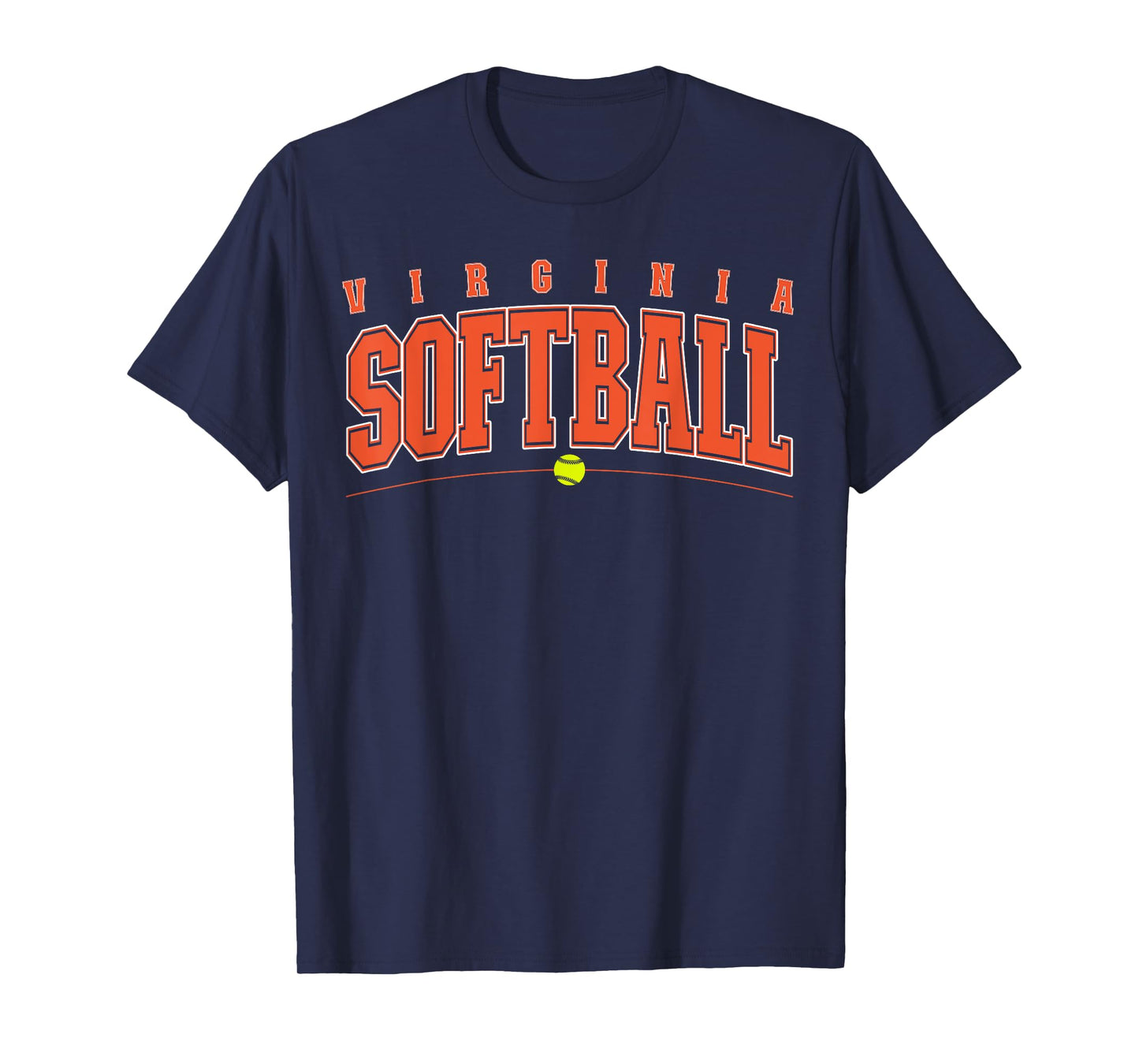 Virginia Softball Vintage Retro Design T-Shirt