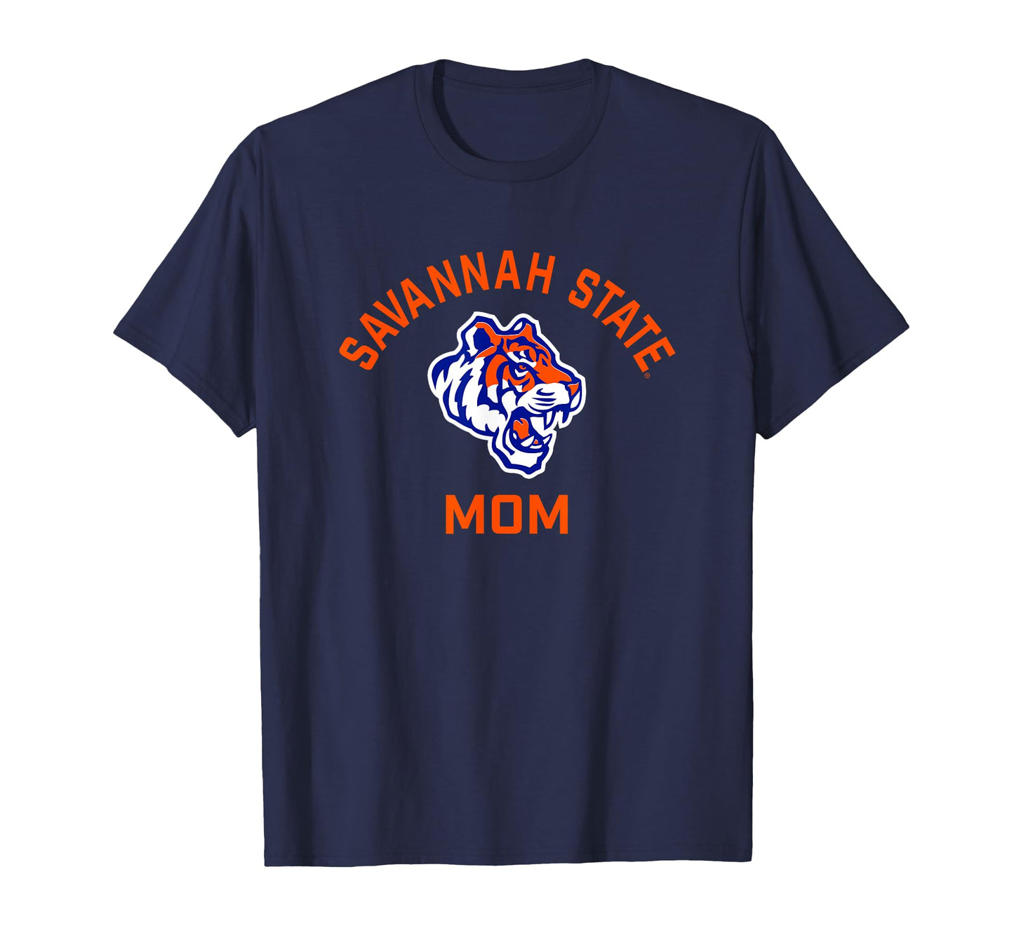 Savannah State University SSU Tigers Arched Mom T-Shirt