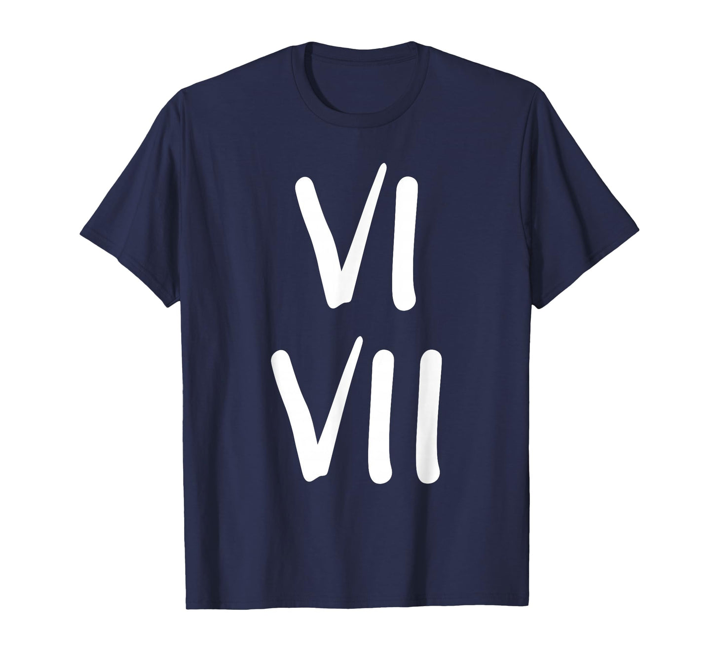 Funny 67 Kids Joke 6 and 7 Roman Numerals T-Shirt