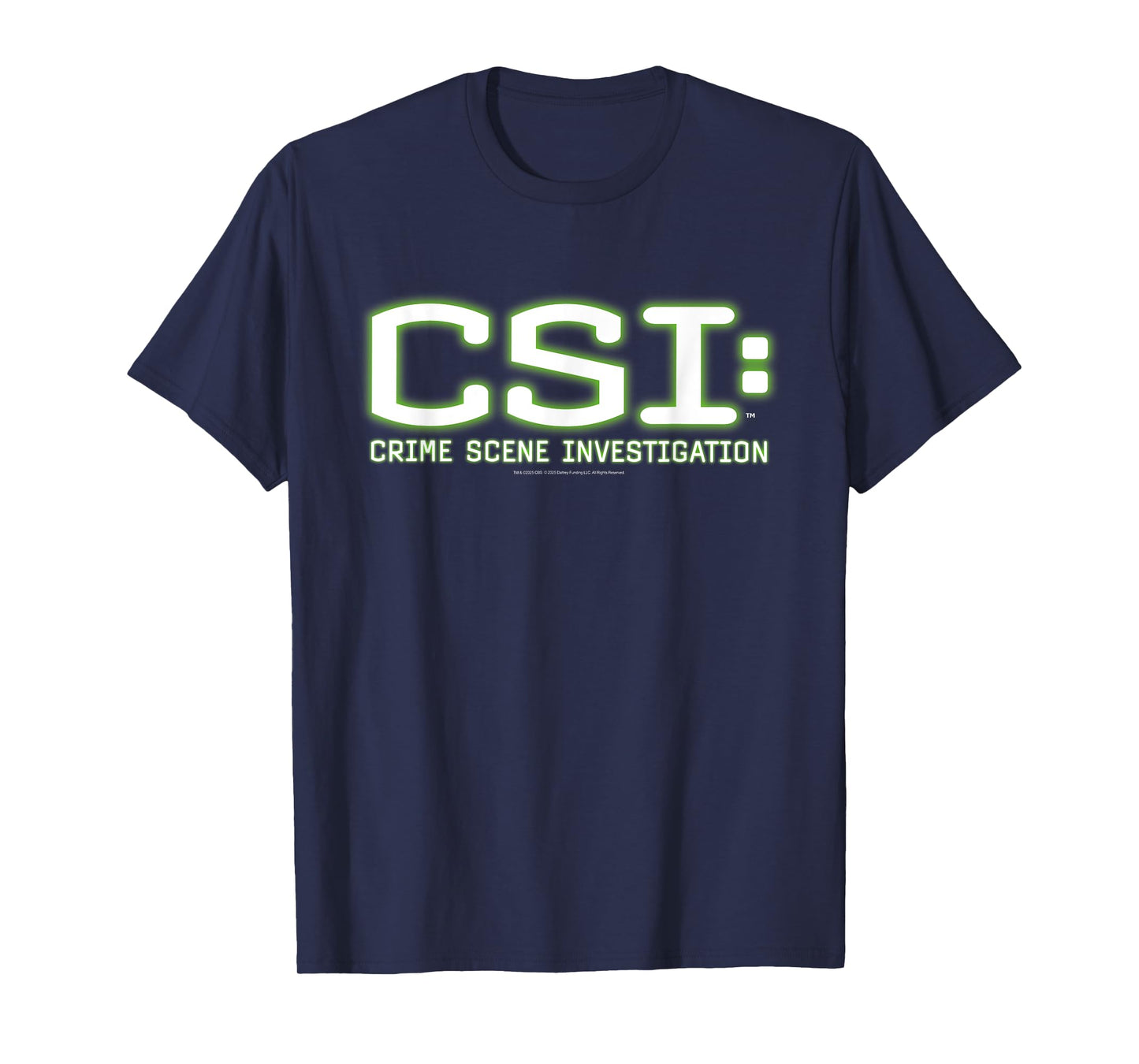 CSI: Crime Scene Investigation Green Glow Logo TV T-Shirt