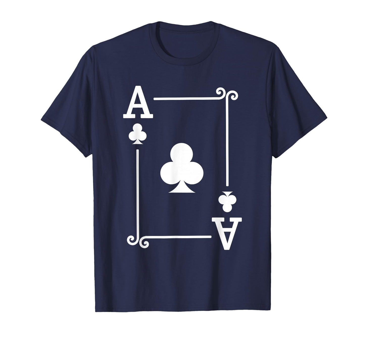 Playing Card Costume Tees - Ace Clubs Card - Ace Card T-Shirt