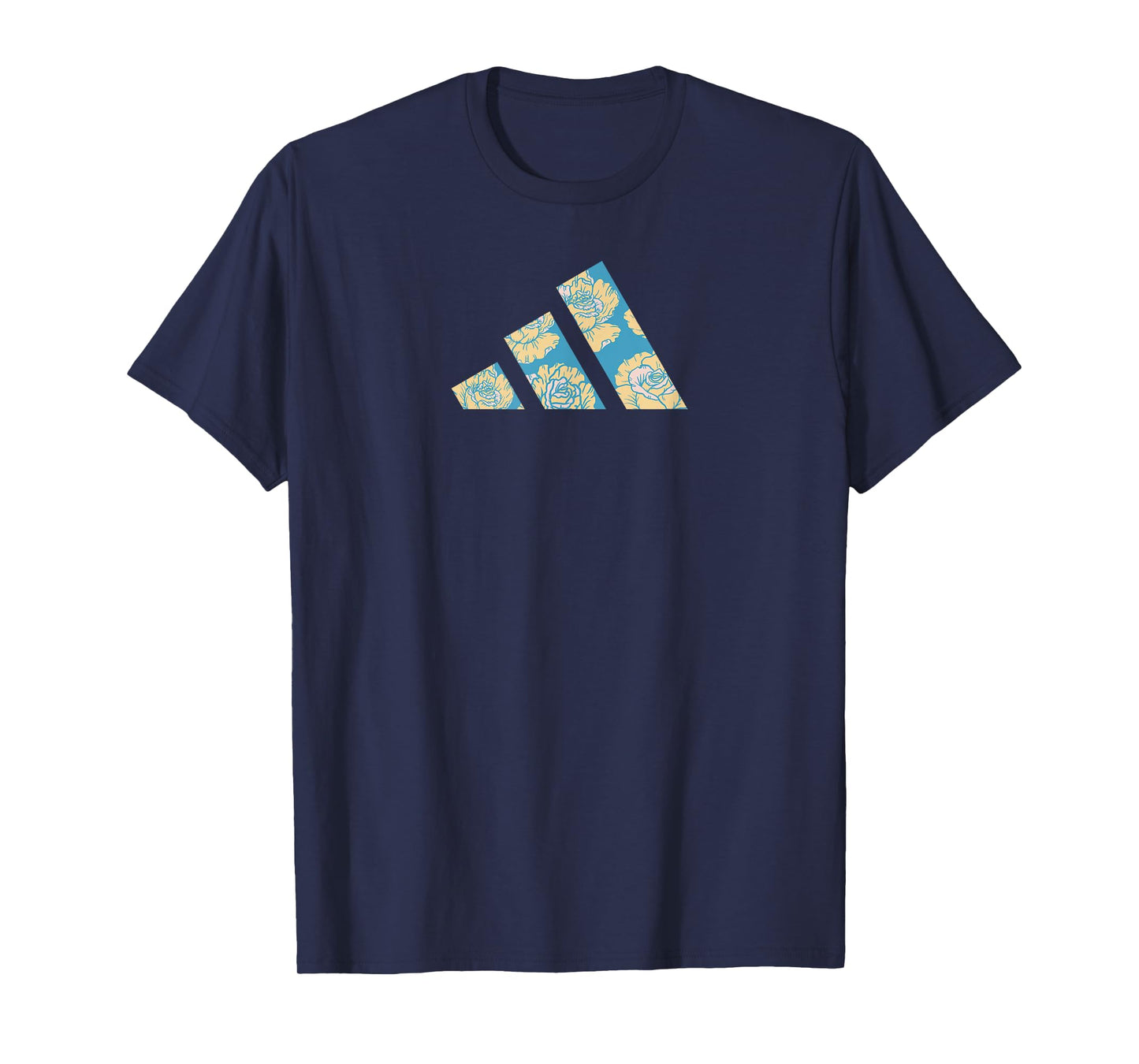 adidas Badge of Sport Floral Three Bar Graphic T-Shirt