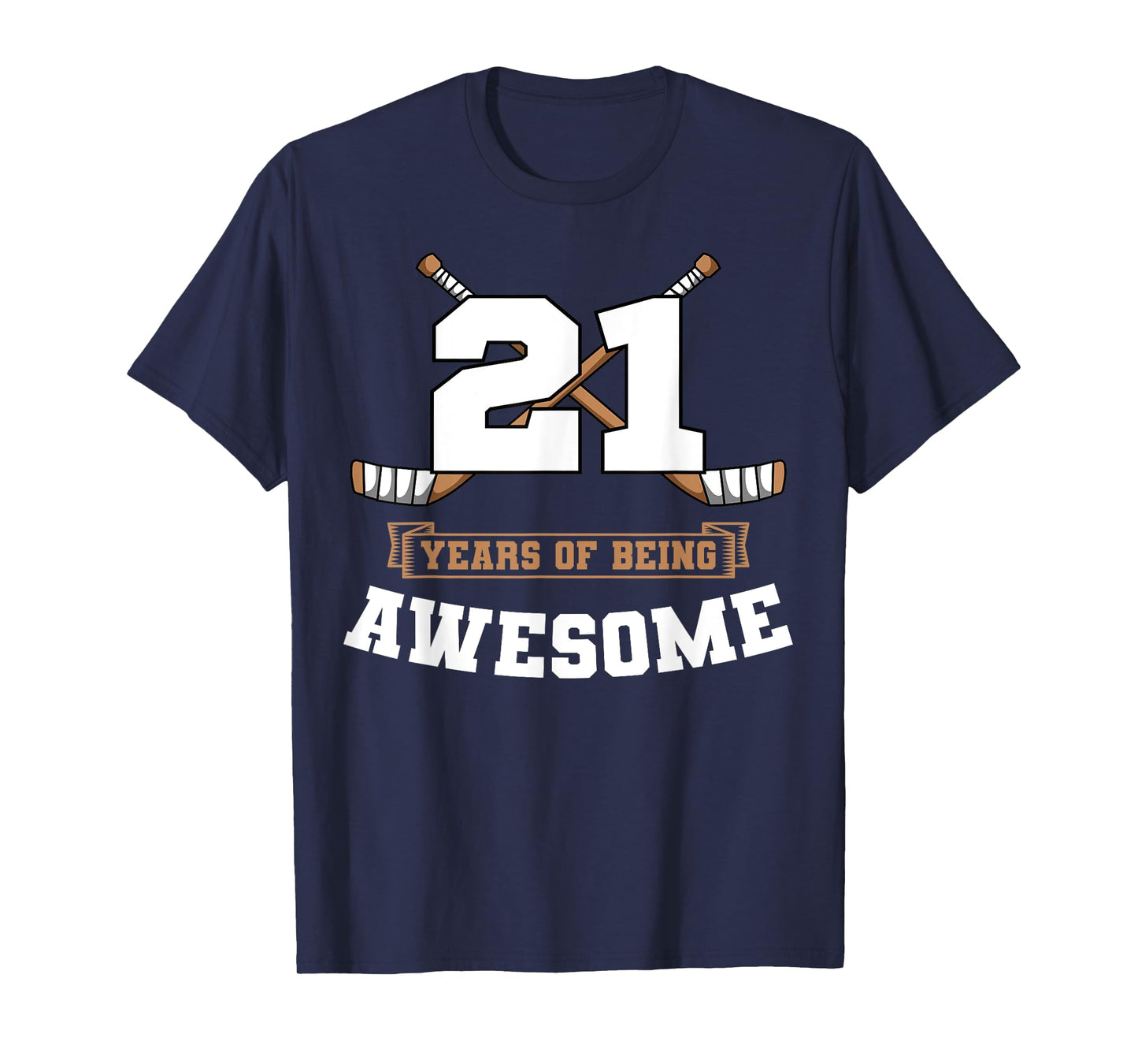 Ice Hockey 21st Birthday Sports Theme Party Goal Team Player T-Shirt