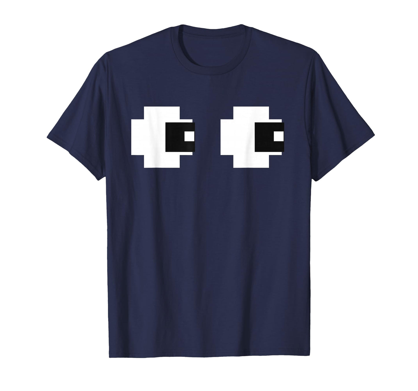 Retro Arcade Game Ghost Eyes Halloween Group Costume T-Shirt