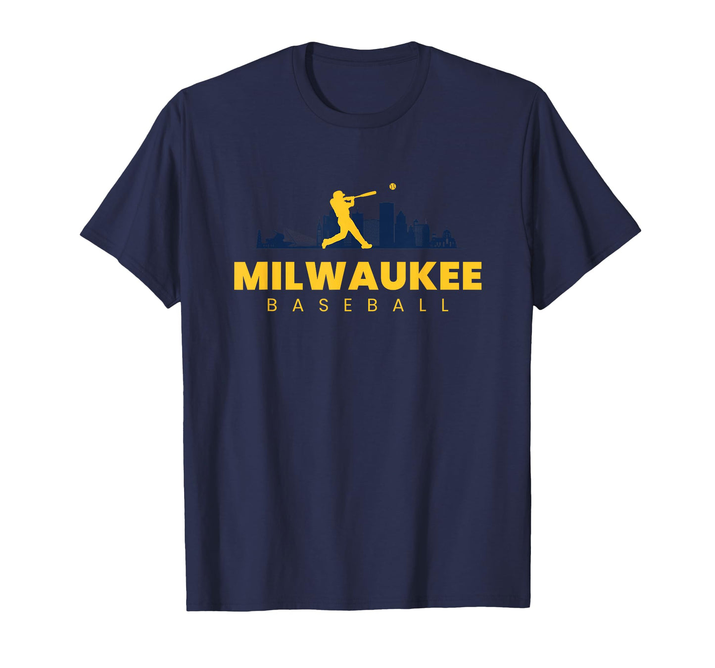 Milwaukee Baseball Vintage Minimalist Retro Baseball Lover T-Shirt