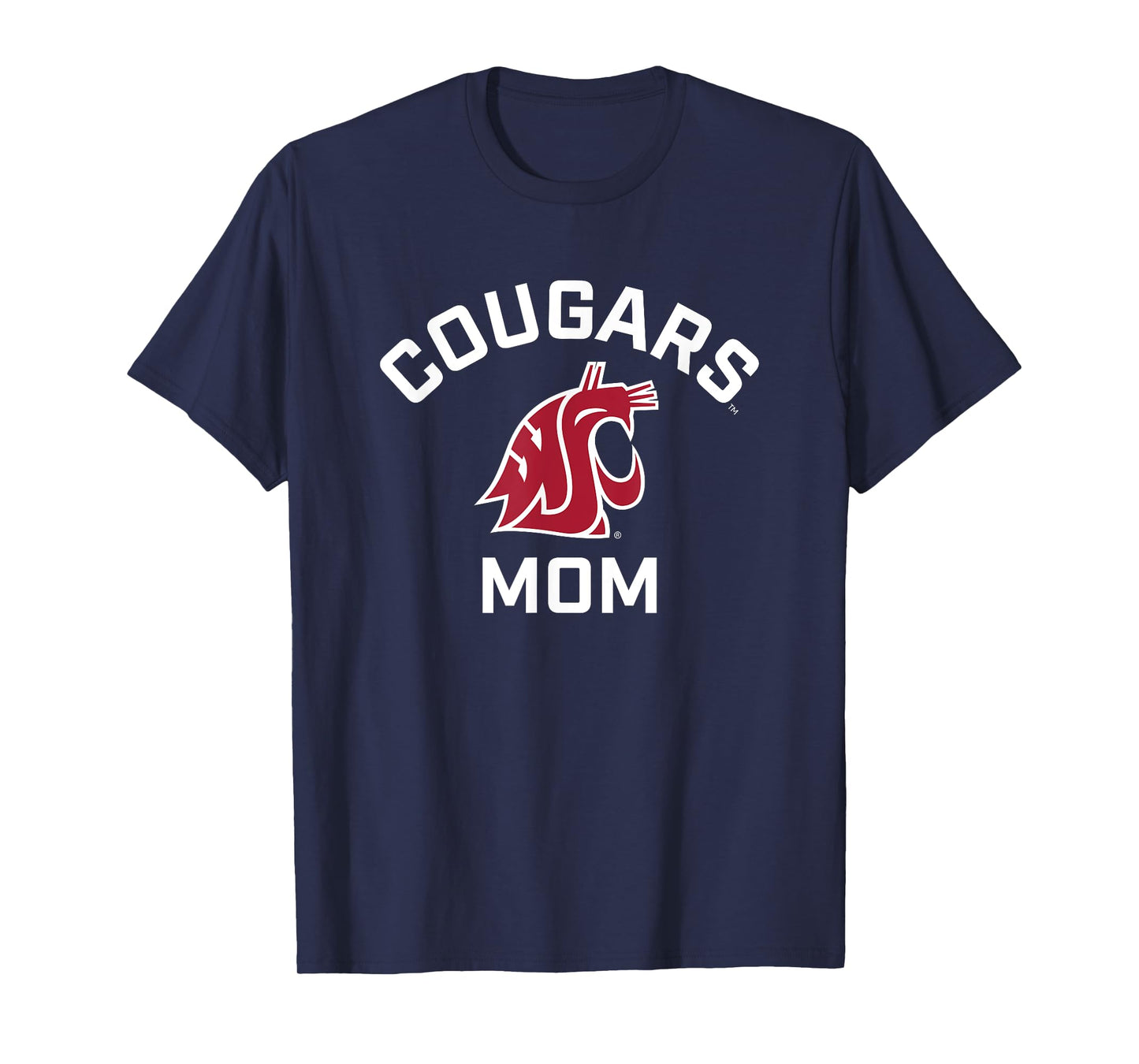 Washington State University Cougars Arched Mom T-Shirt