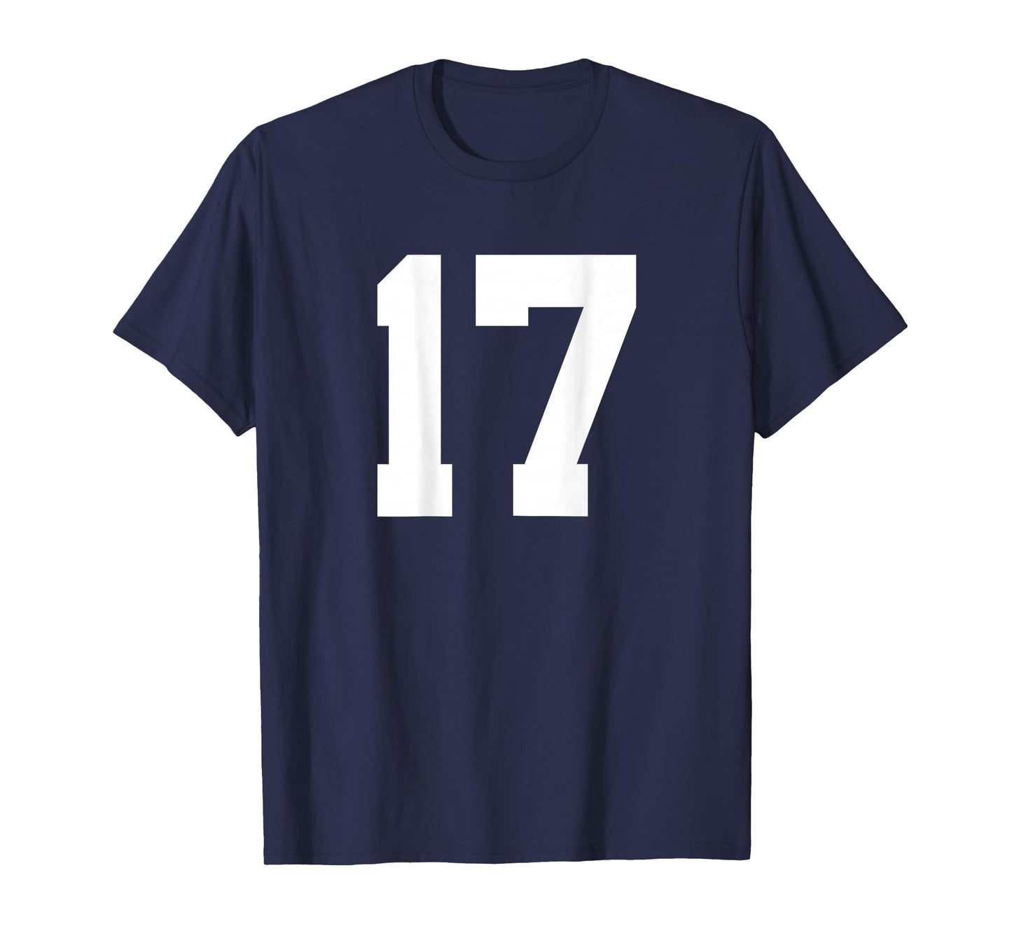 Number 17 (On Back) Sports Team Jersey T-Shirt