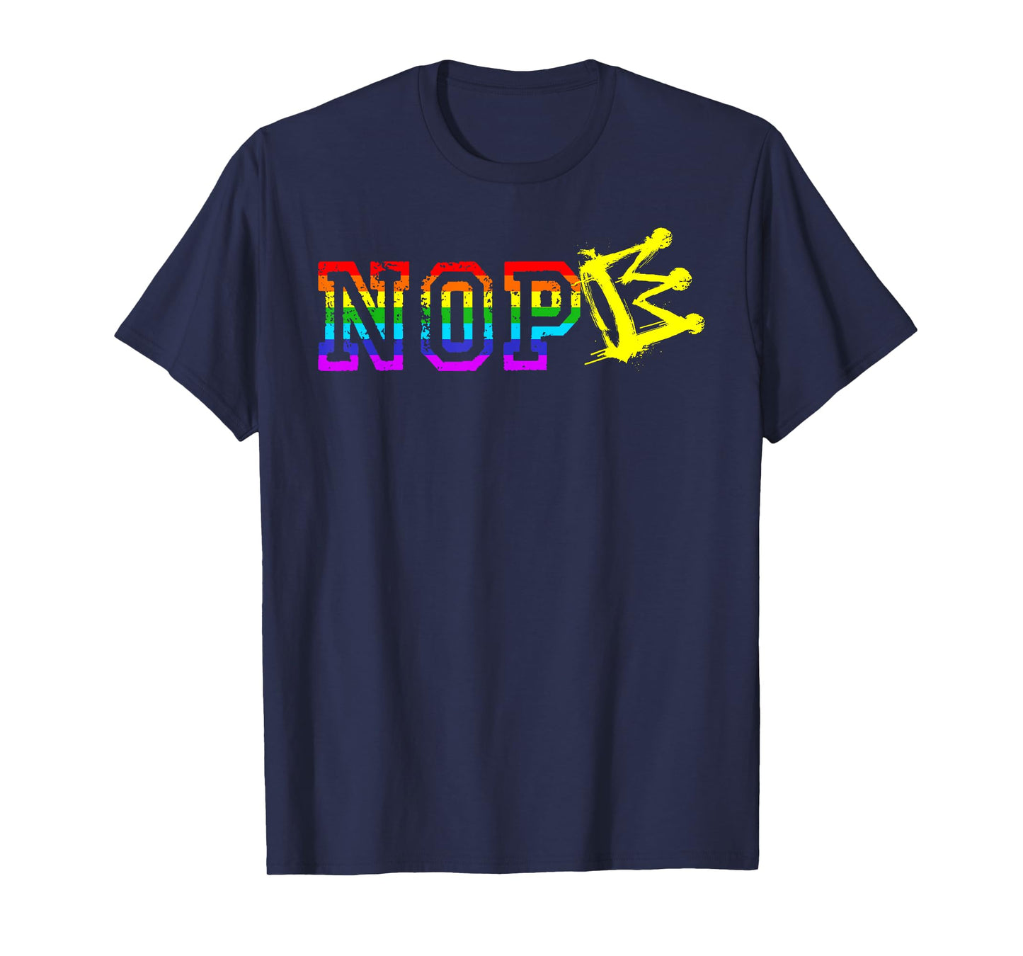 No Kings Protest Sign Vertical LGBTQ Month T-Shirt