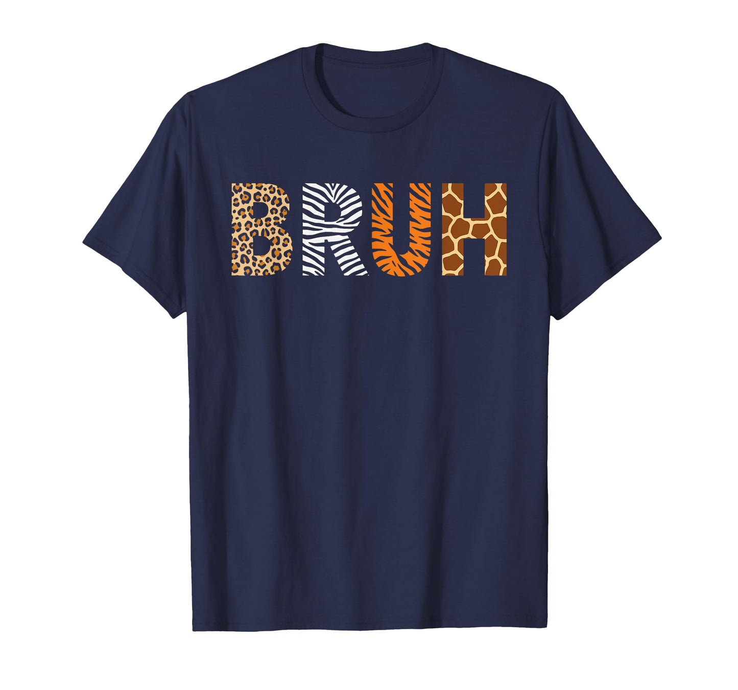 Bruh Zookeeper Safari Animal Print Costume Girls Boys Zoo T-Shirt