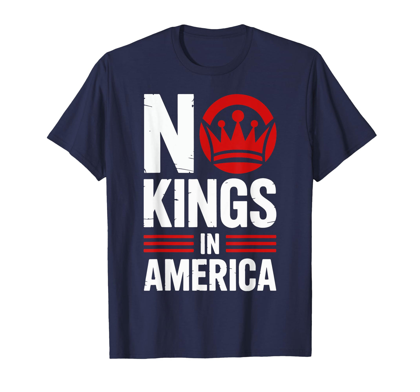 No Kings In America Protest Sign We The People Vintage T-Shirt