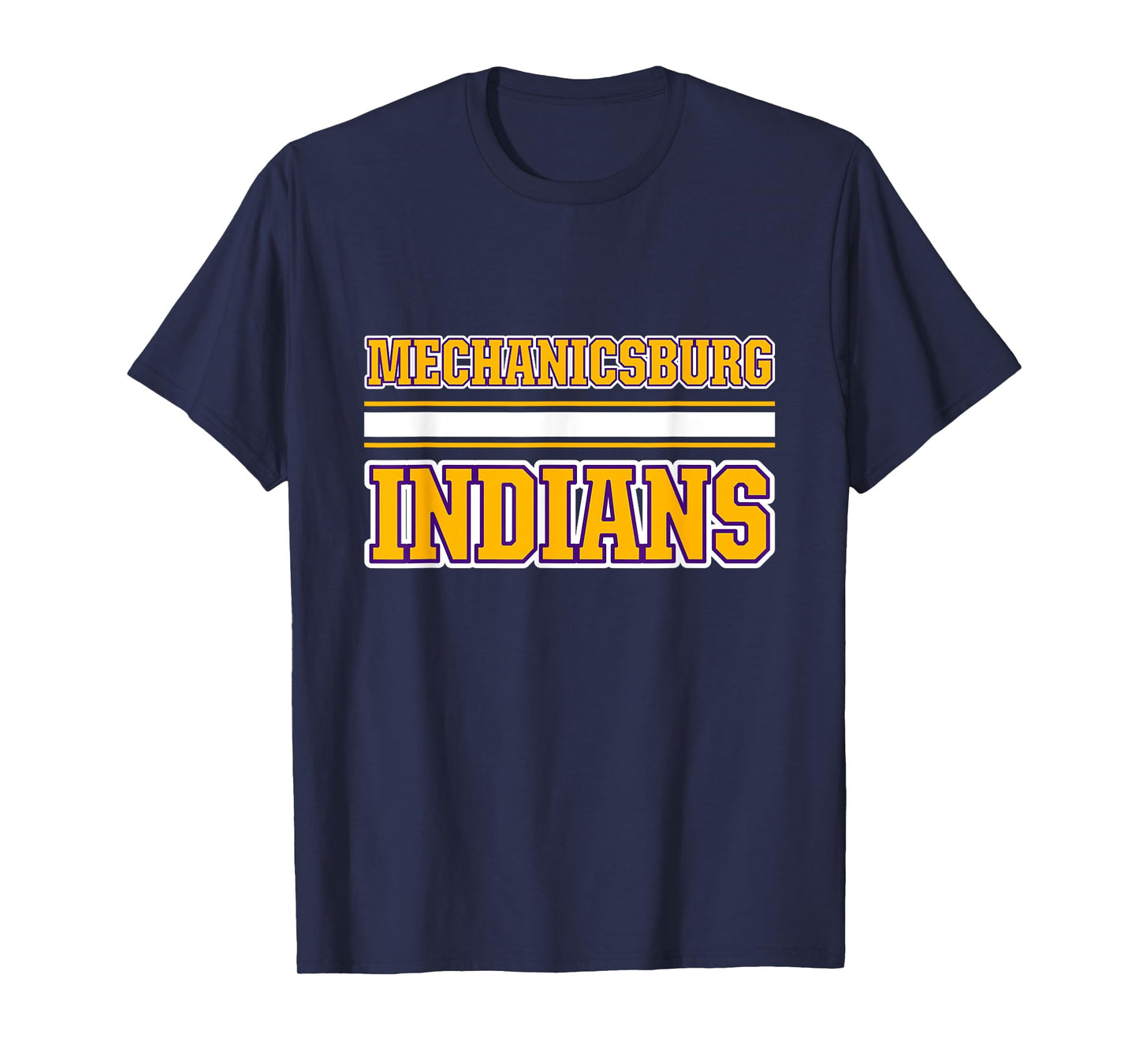 Mechanicsburg Indians Horizontal Stripes T-Shirt