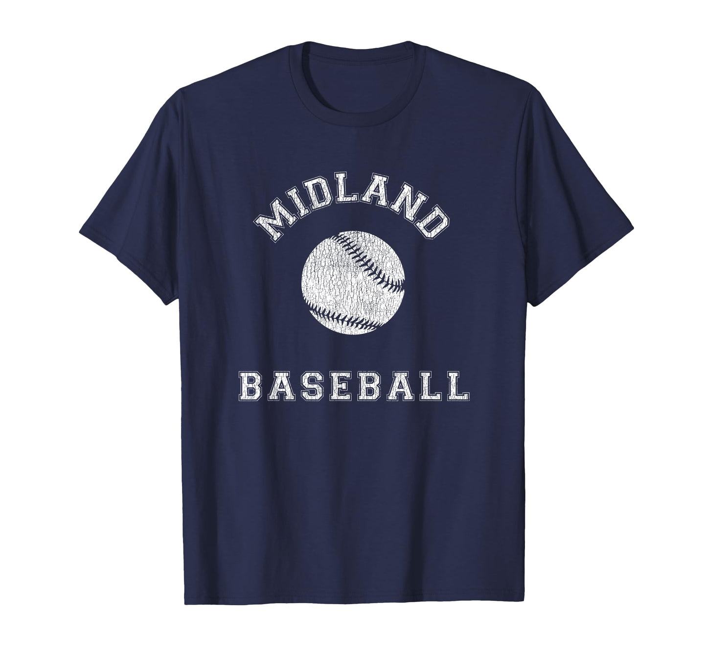 Midland Baseball Distressed Retro Classic T-Shirt