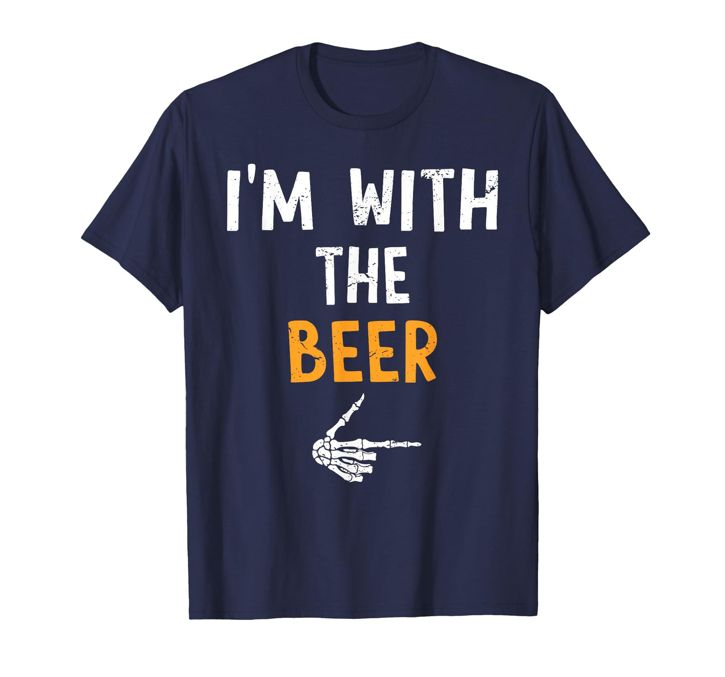 I'm with The Beer Costume Halloween Matching Couple T-Shirt