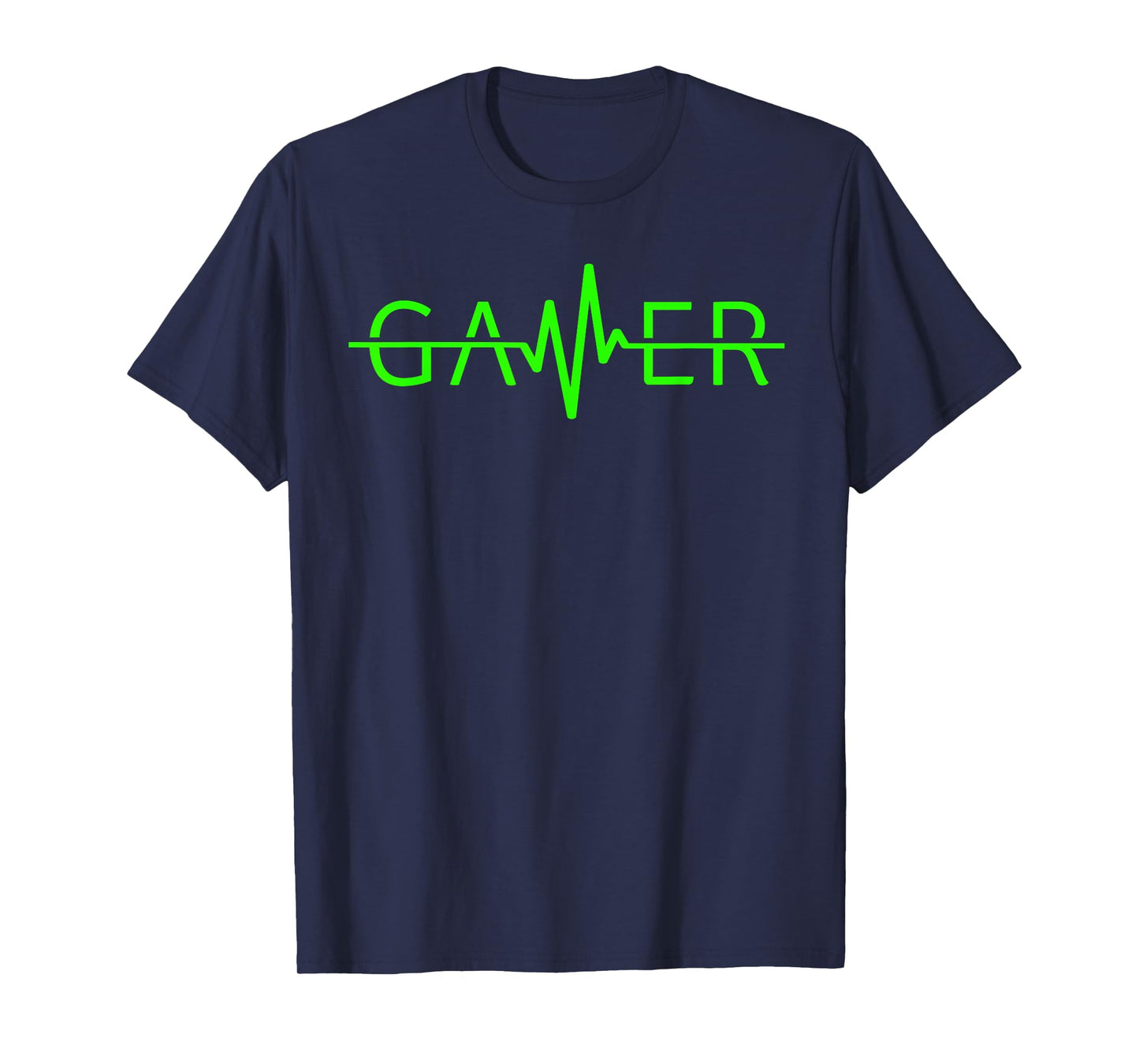Gamer Heartbeat Tween Teen Gaming Graphic Designs Black Gaming T-Shirt