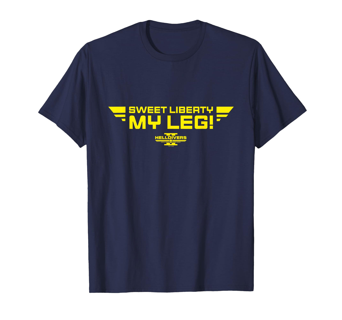 Helldivers 2 Sony PlayStation Game Sweet Liberty My Leg T-Shirt
