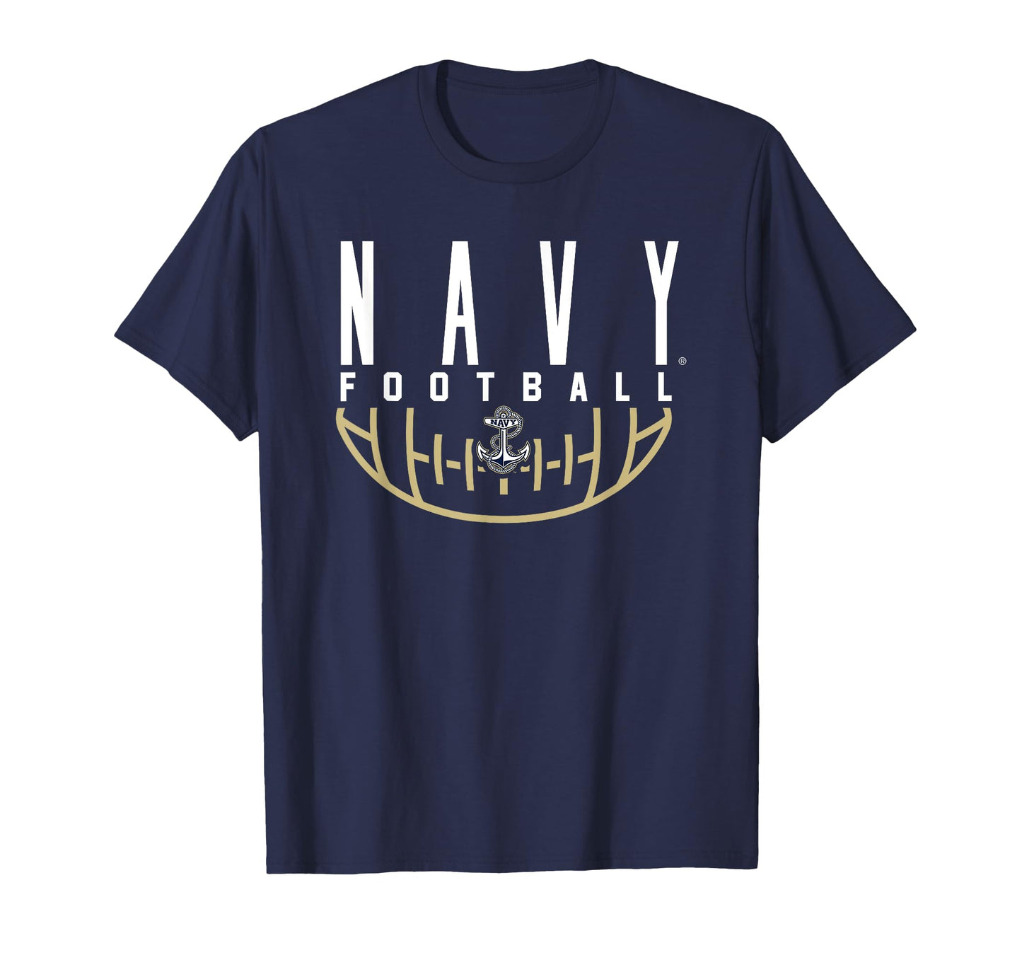 US Naval Academy Navy Midshipmen Football Arch T-Shirt