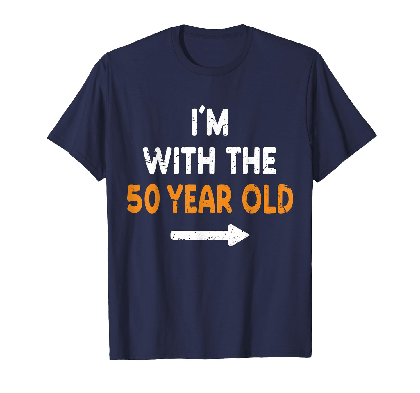 I'm With The 50 Year Old Easy Matching Halloween Costume T-Shirt