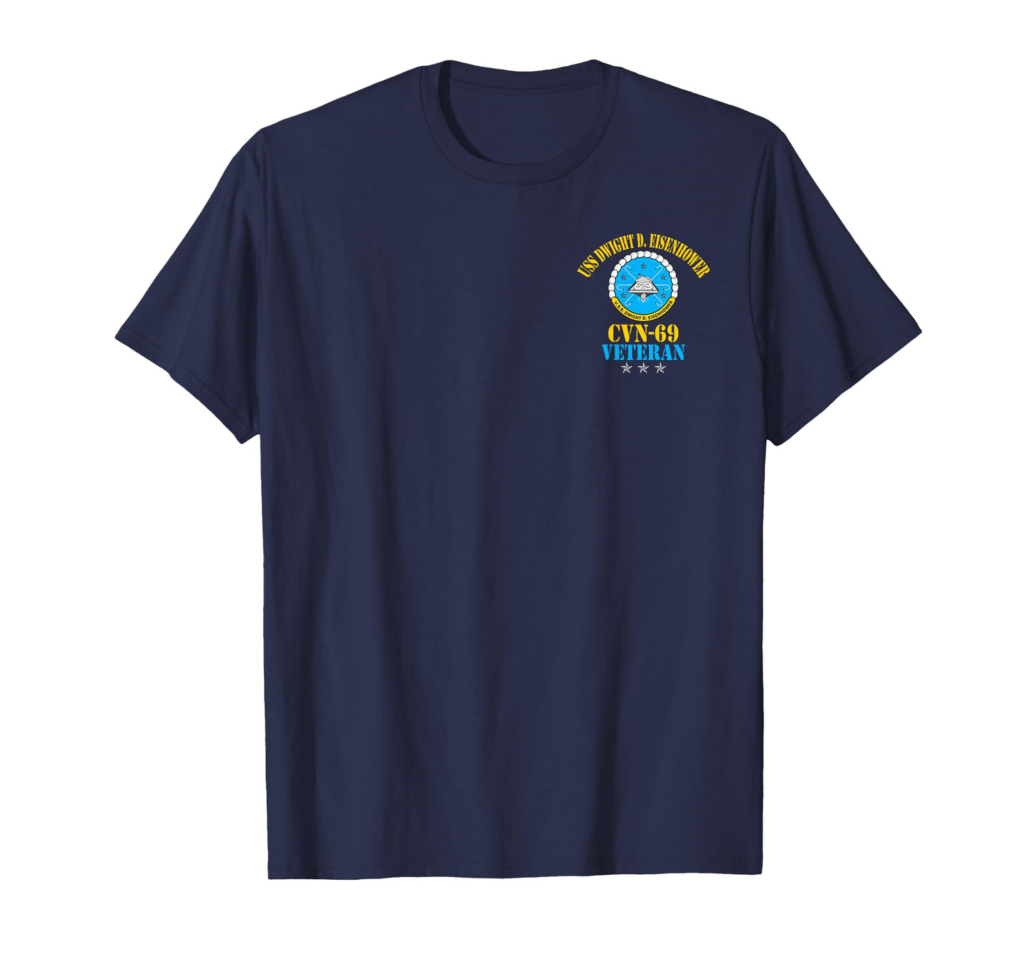 USS Dwight D. Eisenhower CVN-69 Aircraft Carrier Veteran Tee T-Shirt