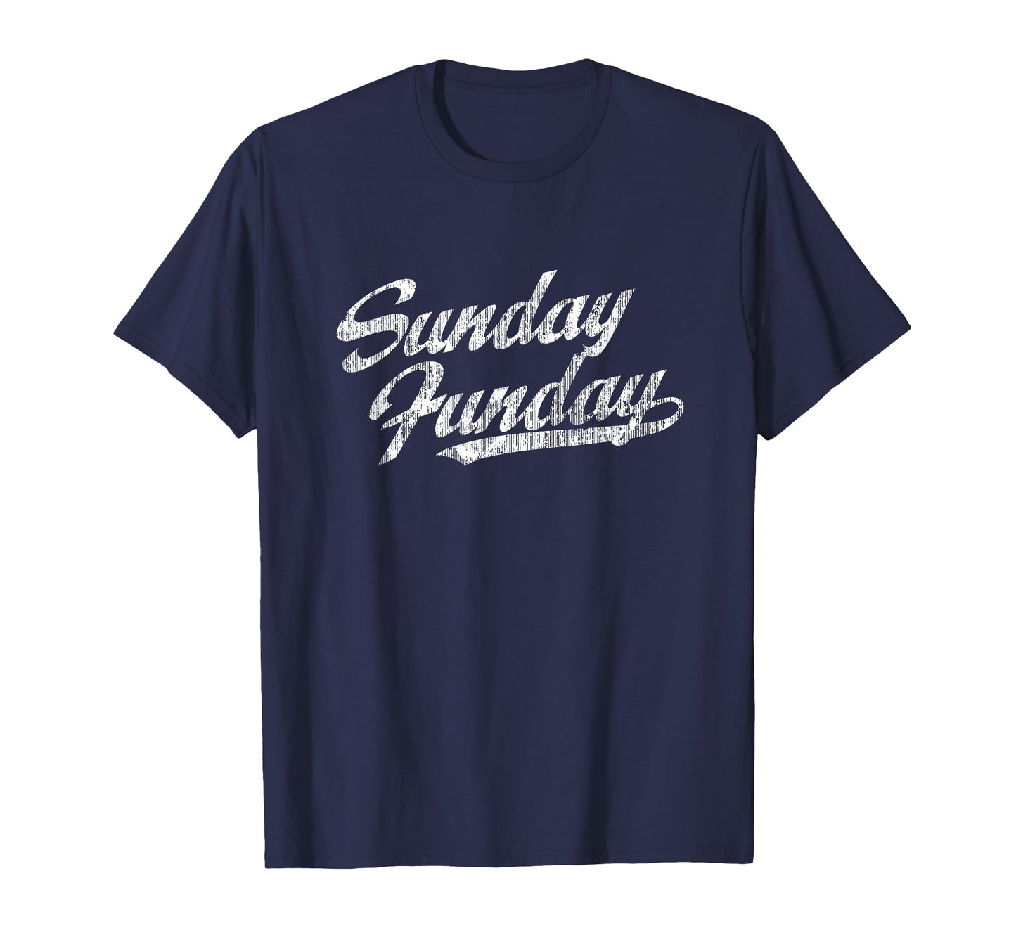 Sunday Funday T-Shirt Vintage Fun Day Sports Design Tee T-Shirt