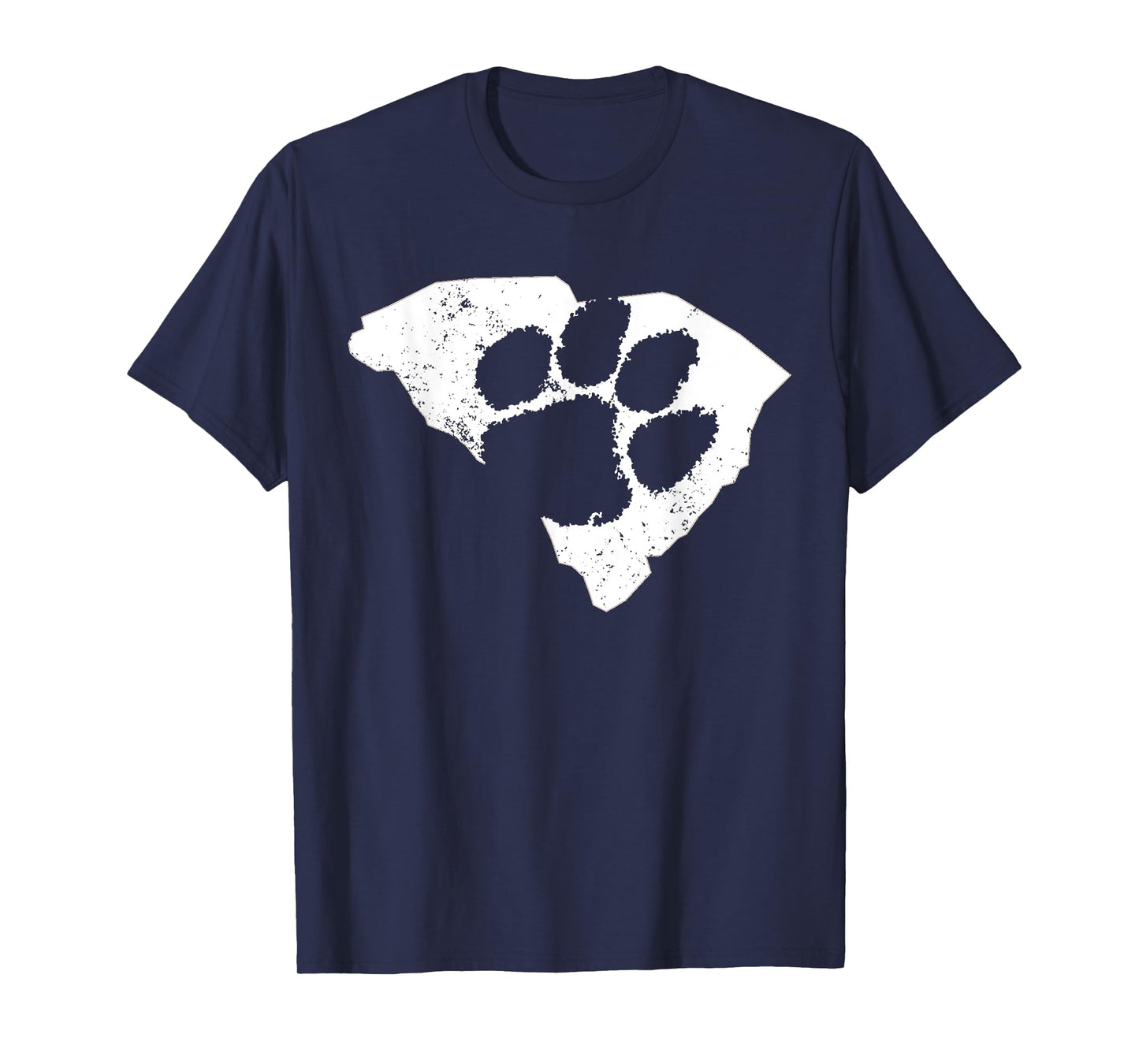 SOUTH CAROLINA SC T-SHIRT WITH PAW PRINT DISTRESSED T-Shirt