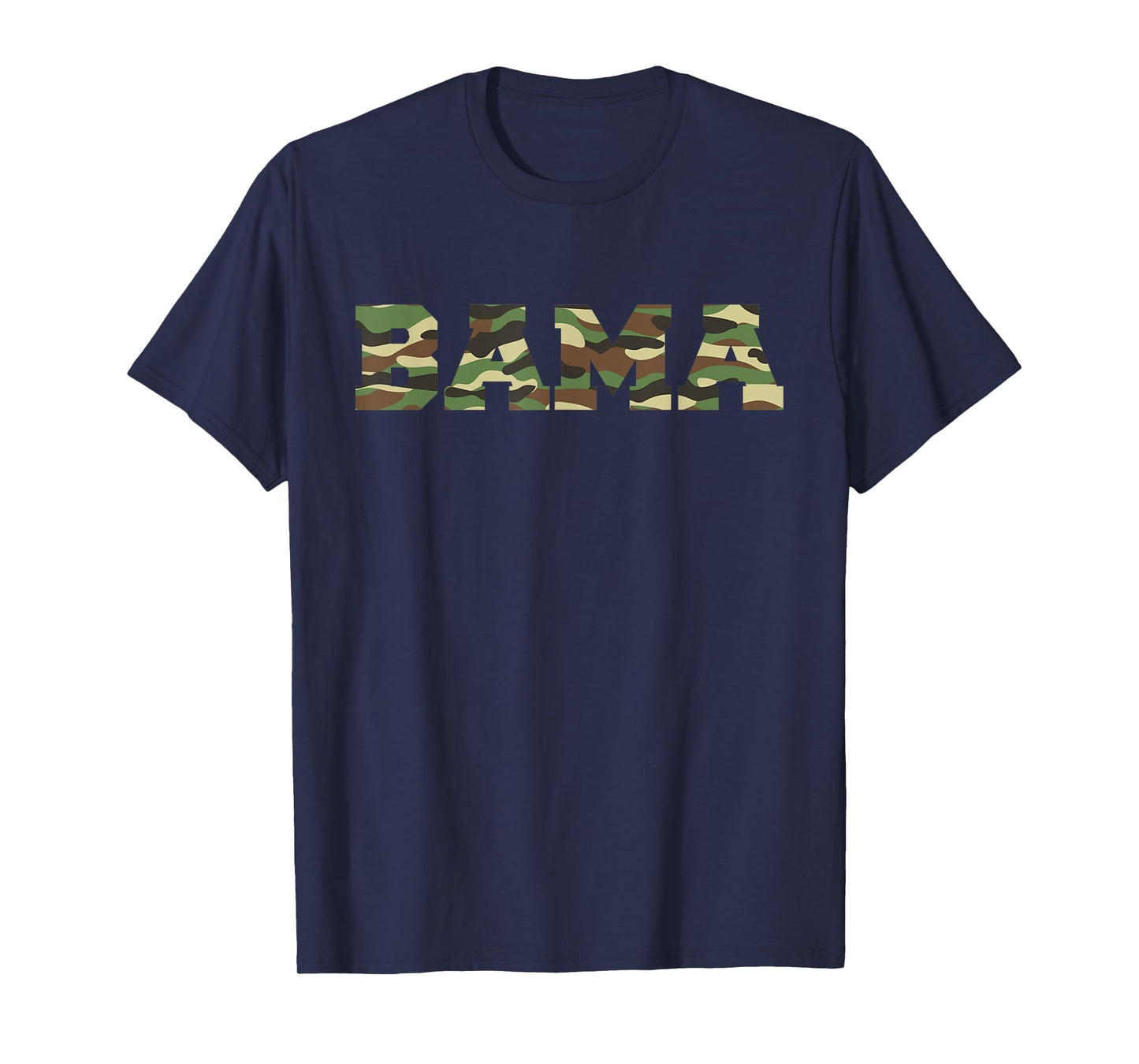 ALABAMA Pride Bold Green Camouflage College Sports Font T-Shirt