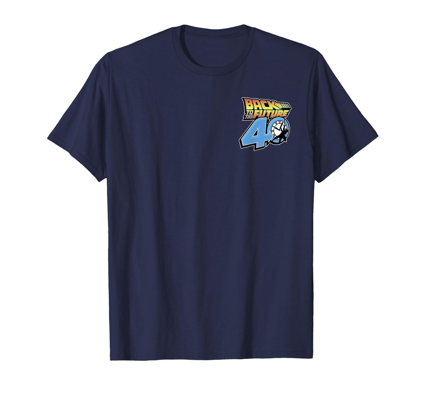 Back To The Future 40th Anniversary Time Machine POV F&B T-Shirt
